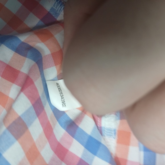 Croft & Barrow Mens Classic Fit Plaid Button Down Shirt 18.5 34 35 - Picture 6 of 11